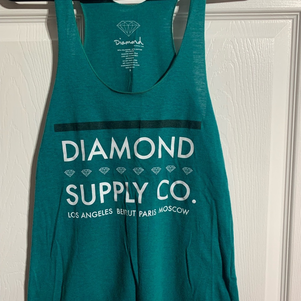 Diamond Supply Co. Teal Tank Top